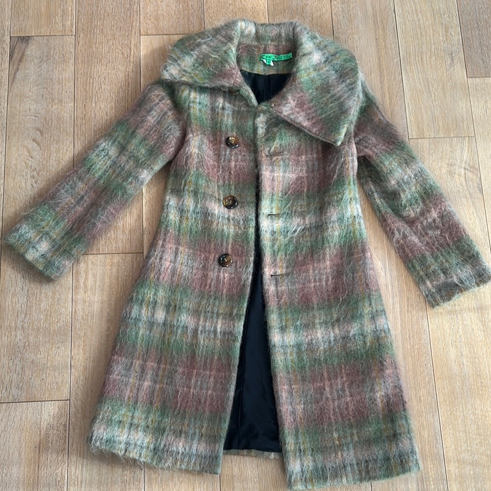 Tibi Multicolor Plaid Teddy Jacket